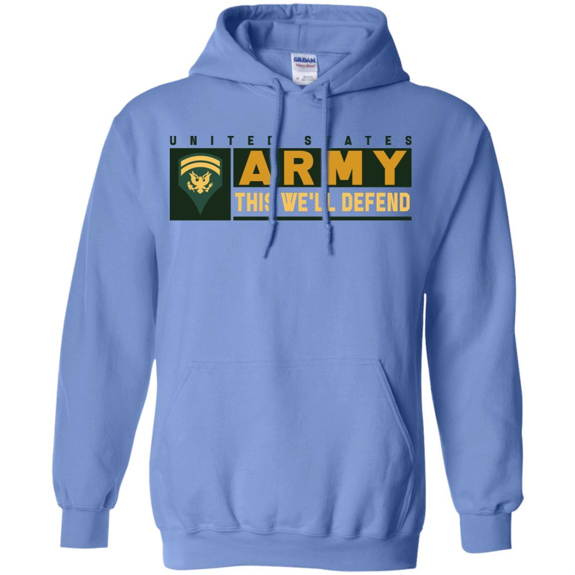 US Army E-6 SPC This We Will Defend T-Shirt On Front For Men-TShirt-Army-Veterans Nation