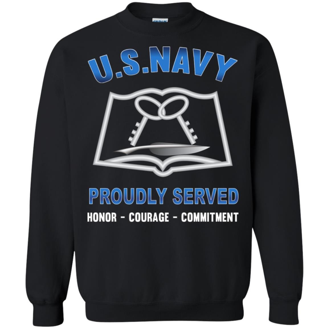 Navy Mess Management Specialist MS Navy CS - Proudly Served T-Shirt For Men On Front-TShirt-Navy-Veterans Nation