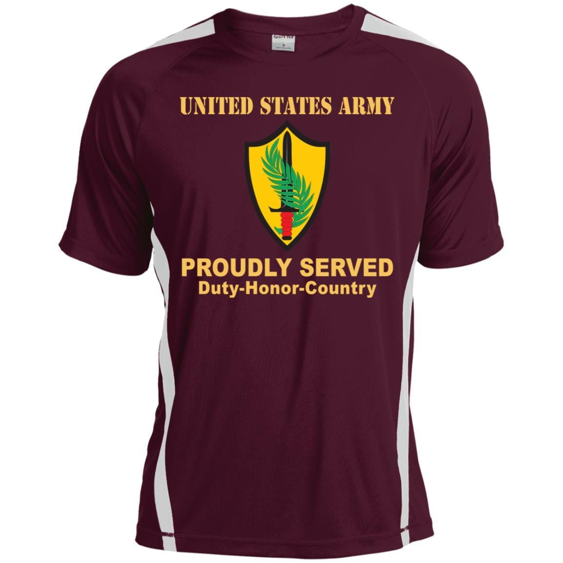 US ARMY CSIB ELEMENT UNITED STATES CENTRAL COMMAND- Proudly Served T-Shirt On Front For Men-TShirt-Army-Veterans Nation