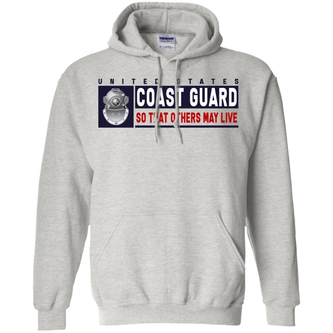US Coast Guard Diver ND Logo- So that others may live Long Sleeve - Pullover Hoodie-TShirt-USCG-Veterans Nation