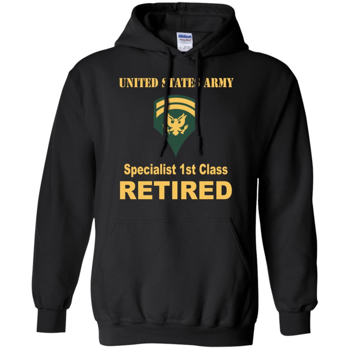 US Army E-6 SPC E6 Specialist Specialist 1st Class Reired Men T Shirt On Front-TShirt-Army-Veterans Nation