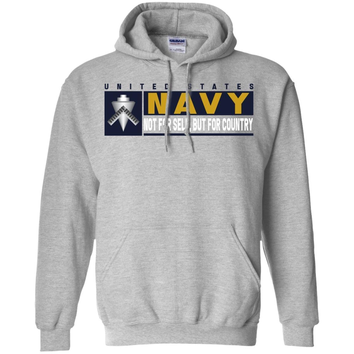 U.S Navy Builder Navy BU- Not for self Long Sleeve - Pullover Hoodie-TShirt-Navy-Veterans Nation