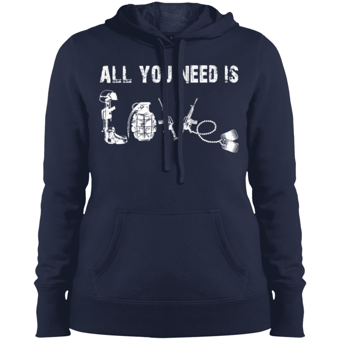 Military T-Shirt "All You Need is Love Veteran"-TShirt-General-Veterans Nation