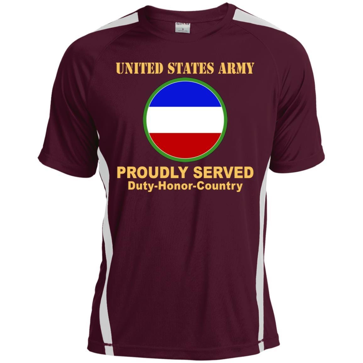 US ARMY CSIB FORCES COMMAND- Proudly Served T-Shirt On Front For Men-TShirt-Army-Veterans Nation