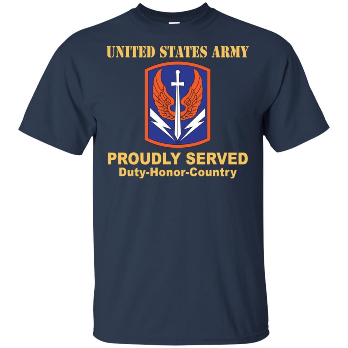 US ARMY 449TH THEATER AVIATION BRIGADE- Proudly Served T-Shirt On Front For Men-TShirt-Army-Veterans Nation