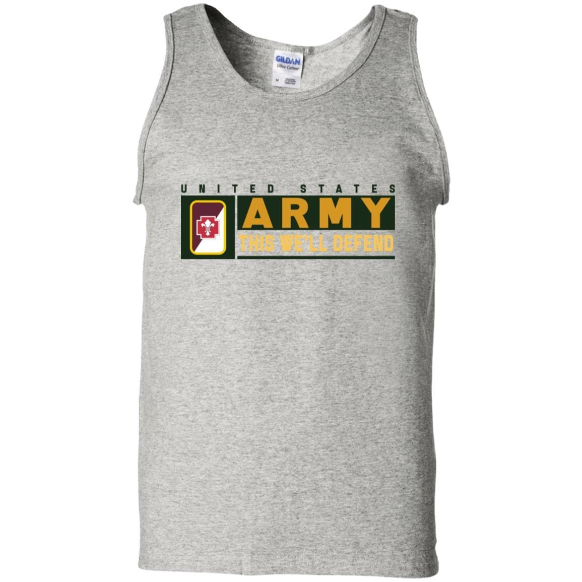 US Army 62ND MEDICAL BRIGADE CSIB- This We'll Defend T-Shirt On Front For Men-TShirt-Army-Veterans Nation