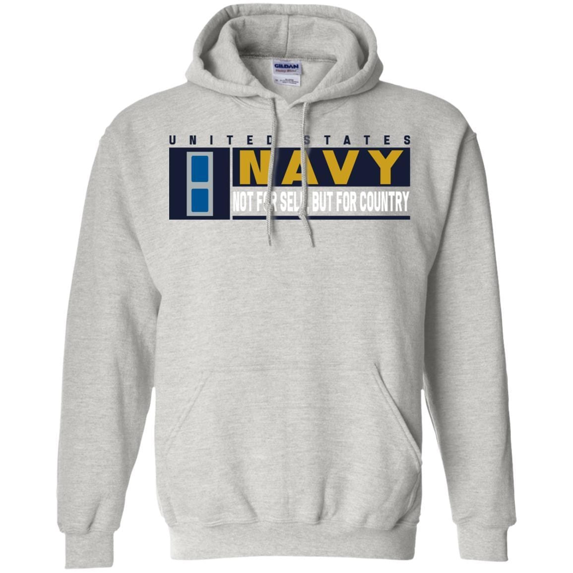 US Navy W-3 Chief Warrant Officer Not For Self, But For Country Long Sleeve - Pullover Hoodie-TShirt-Navy-Veterans Nation