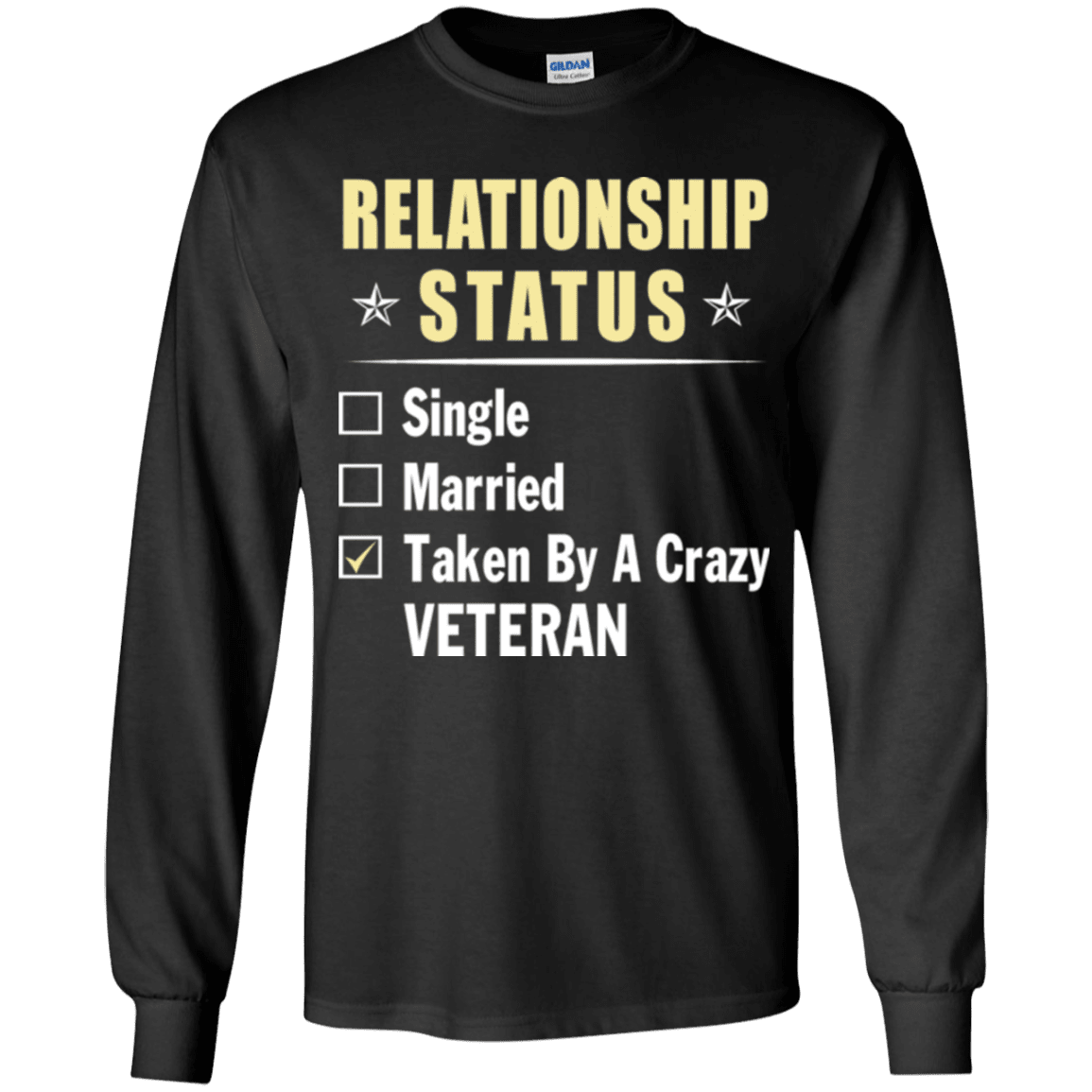 Military T-Shirt "Veteran Relationship Status - Women" Front-TShirt-General-Veterans Nation