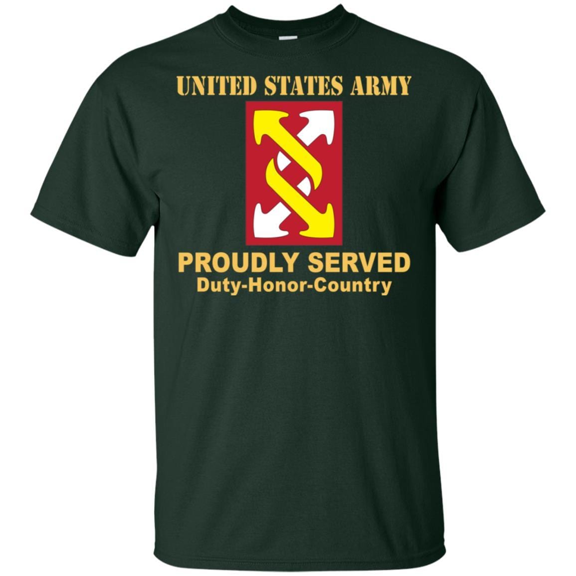 US ARMY 143RD SUSTAINMENT BRIGADE- Proudly Served T-Shirt On Front For Men-TShirt-Army-Veterans Nation