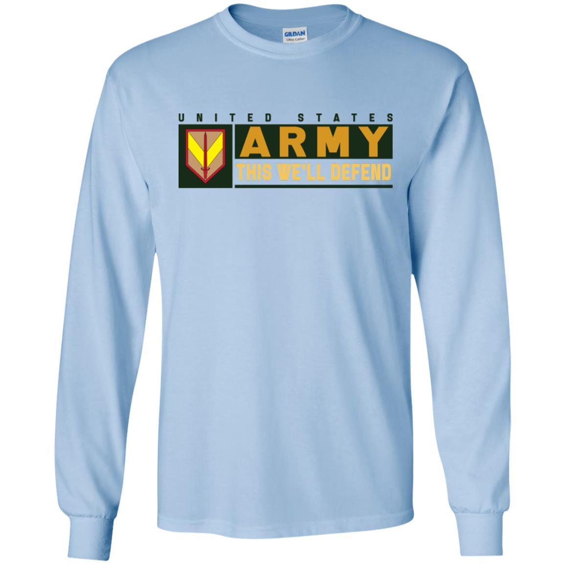 US Army 1ST SUSTAINMENT- This We'll Defend T-Shirt On Front For Men-TShirt-Army-Veterans Nation