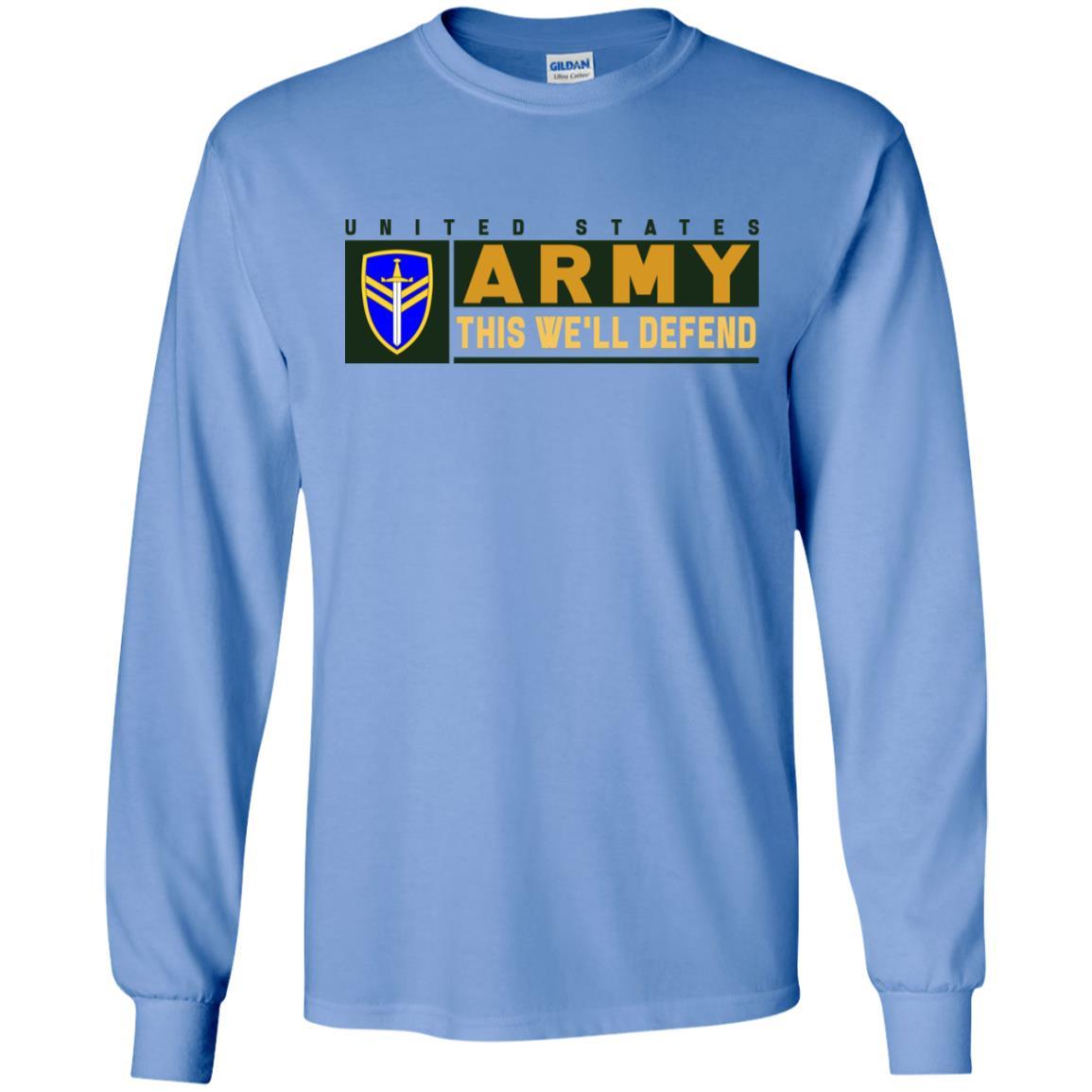 US Army 2ND SUPPORT COMMAND- This We'll Defend T-Shirt On Front For Men-TShirt-Army-Veterans Nation