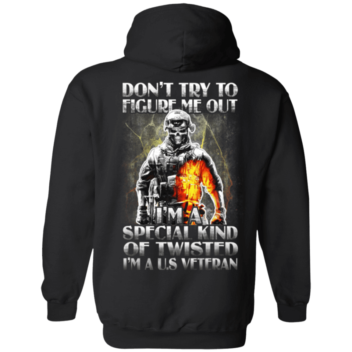 Military T-Shirt "Don't Try to Figure Me Out - I'm A US Veteran"-TShirt-General-Veterans Nation