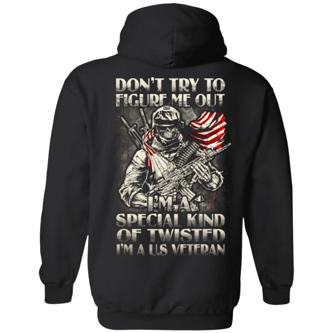 Military T-Shirt "Don't Try to Figure Me Out - I'm A US Veteran"-TShirt-General-Veterans Nation