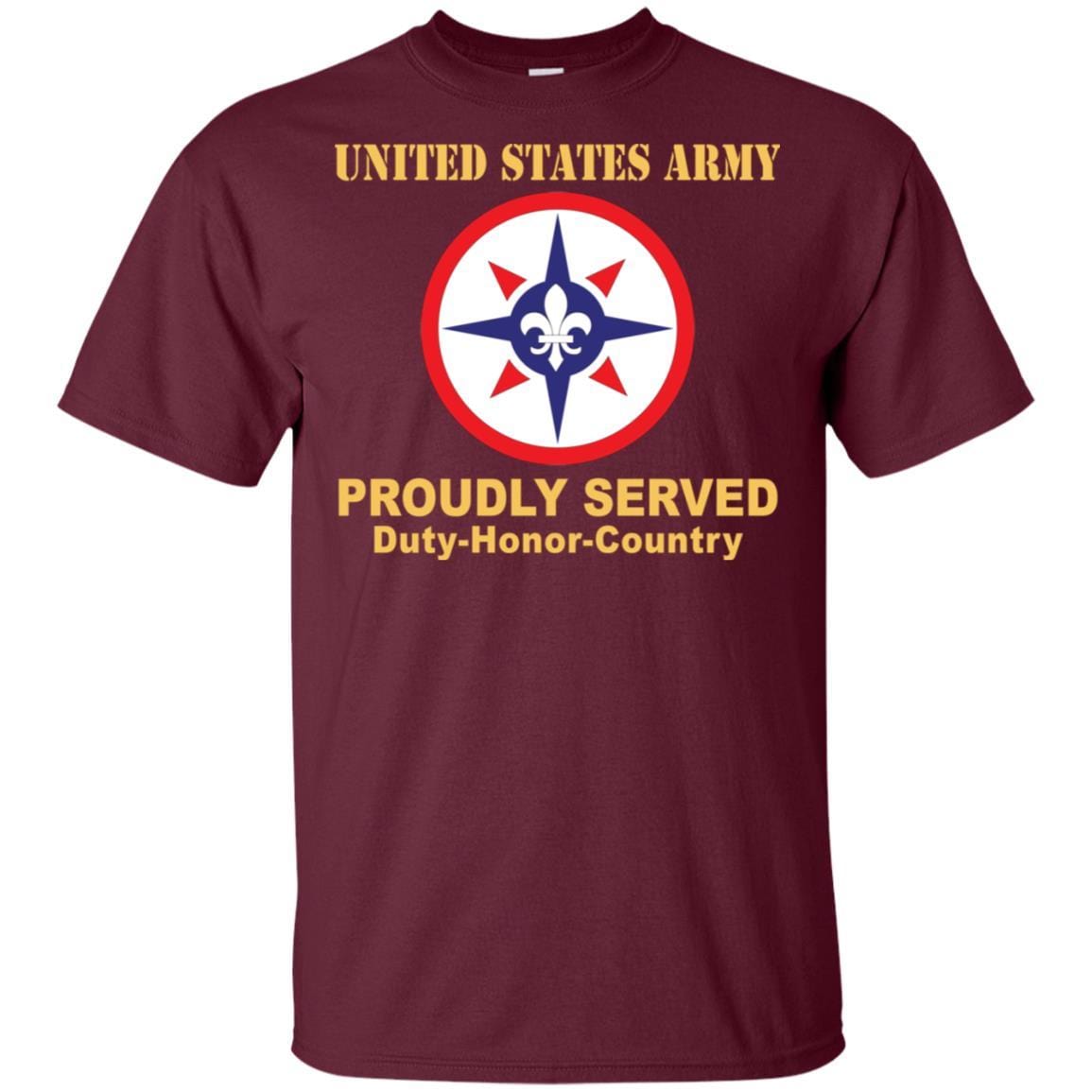 US ARMY 316TH SUSTAINMENT COMMAND- Proudly Served T-Shirt On Front For Men-TShirt-Army-Veterans Nation