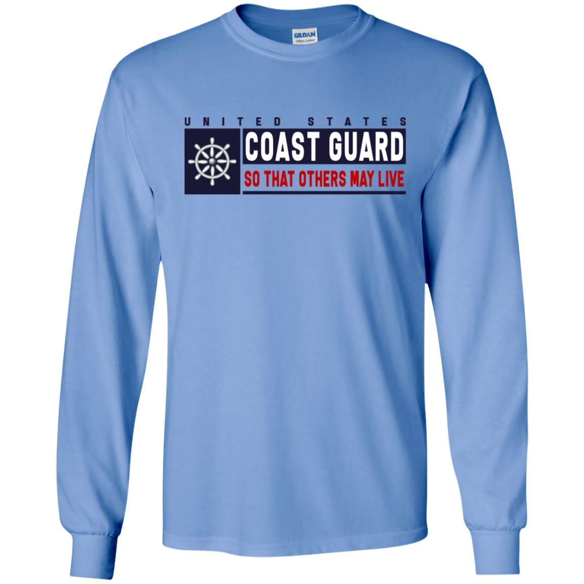 US Coast Guard Quartermaster QM Logo- So that others may live Long Sleeve - Pullover Hoodie-TShirt-USCG-Veterans Nation