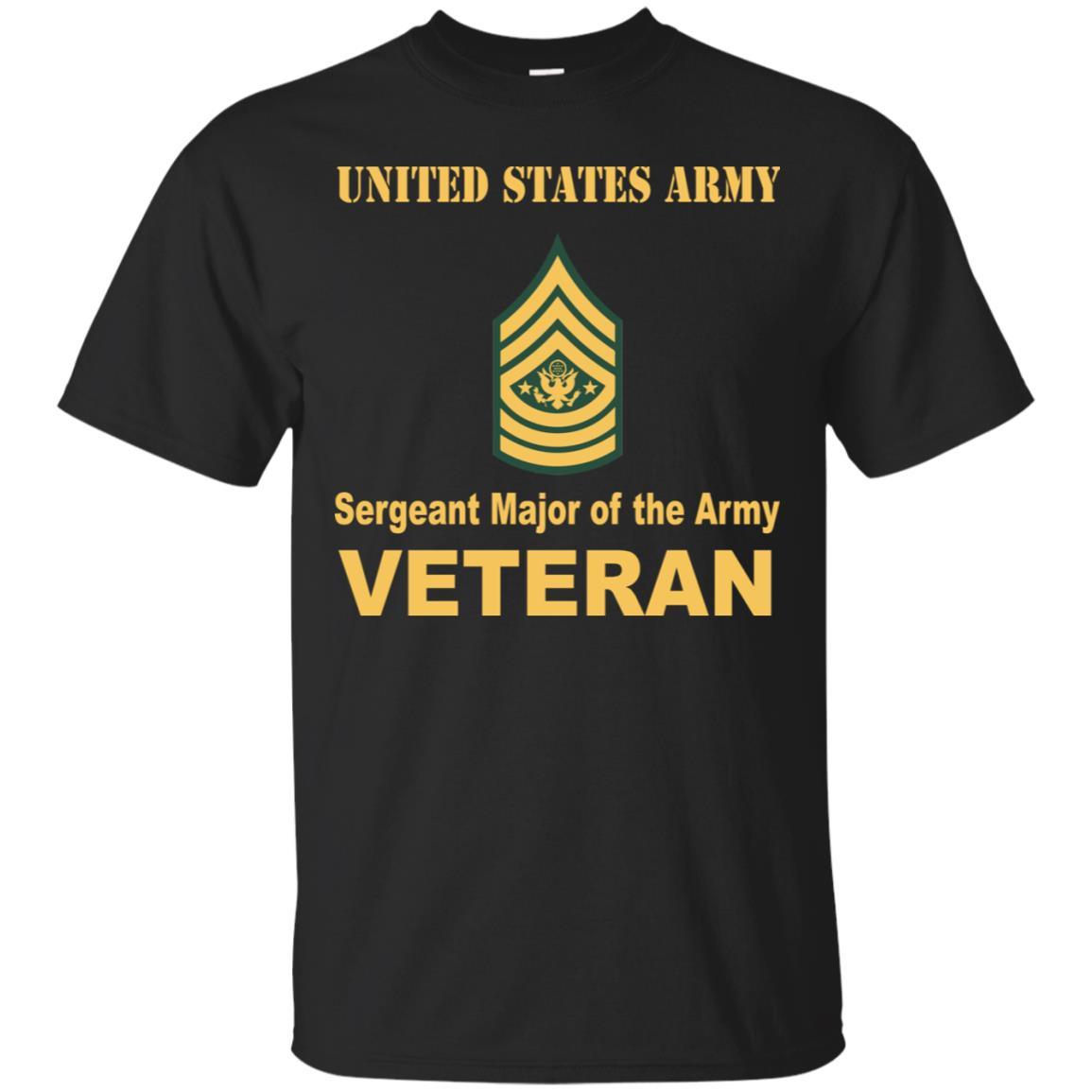 US Army E-9 Sergeant Major of the Army E9 SMA Noncommissioned Officer Veteran Men T Shirt On Front-TShirt-Army-Veterans Nation