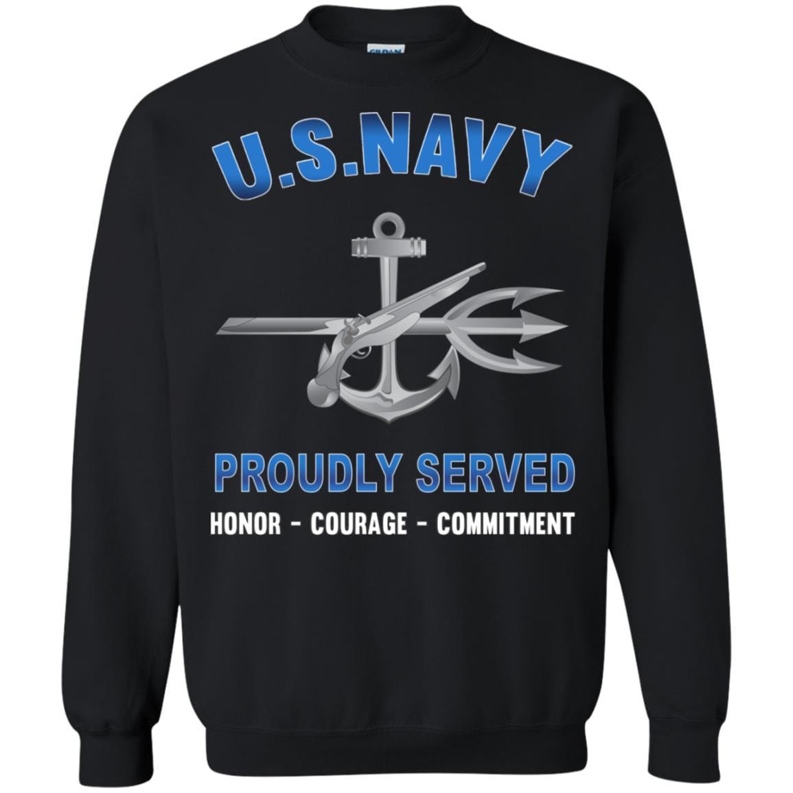 Navy Special Warfare Operator Navy SO - Proudly Served T-Shirt For Men On Front-TShirt-Navy-Veterans Nation