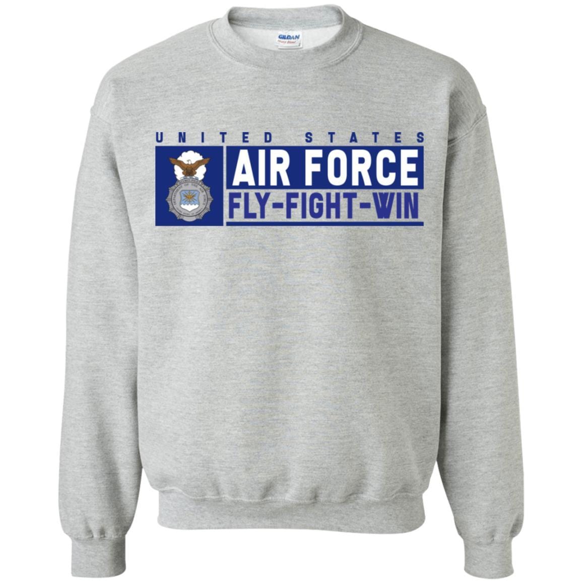 US Air Force Security Police Fly - Fight - Win Long Sleeve - Pullover Hoodie-TShirt-USAF-Veterans Nation