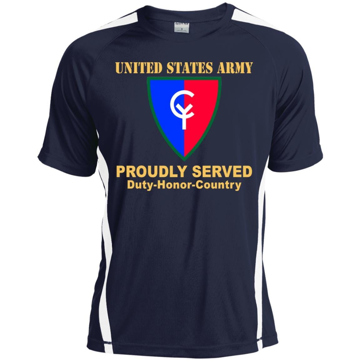 US ARMY 38TH INFANTRY DIVISION- Proudly Served T-Shirt On Front For Men-TShirt-Army-Veterans Nation