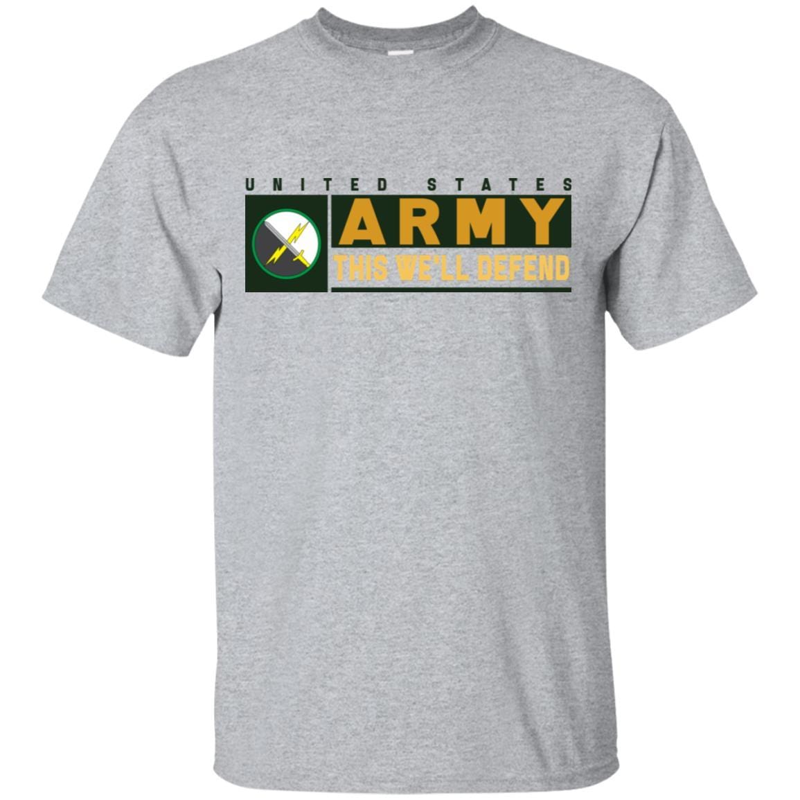 US Army 1ST INFORMATION OPERATIONS COMMAND- This We'll Defend T-Shirt On Front For Men-TShirt-Army-Veterans Nation