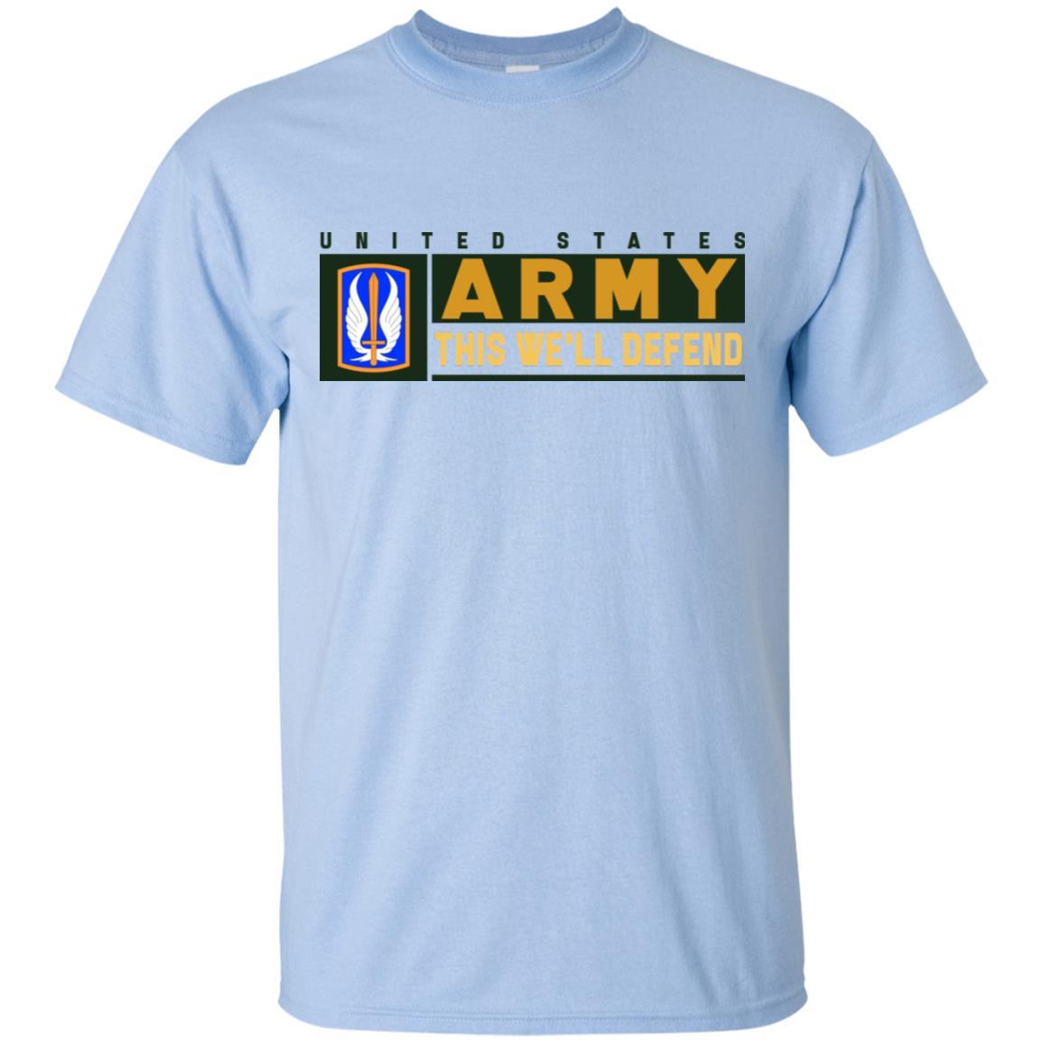 US Army 17TH AVIATION BRIGADE- This We'll Defend T-Shirt On Front For Men-TShirt-Army-Veterans Nation
