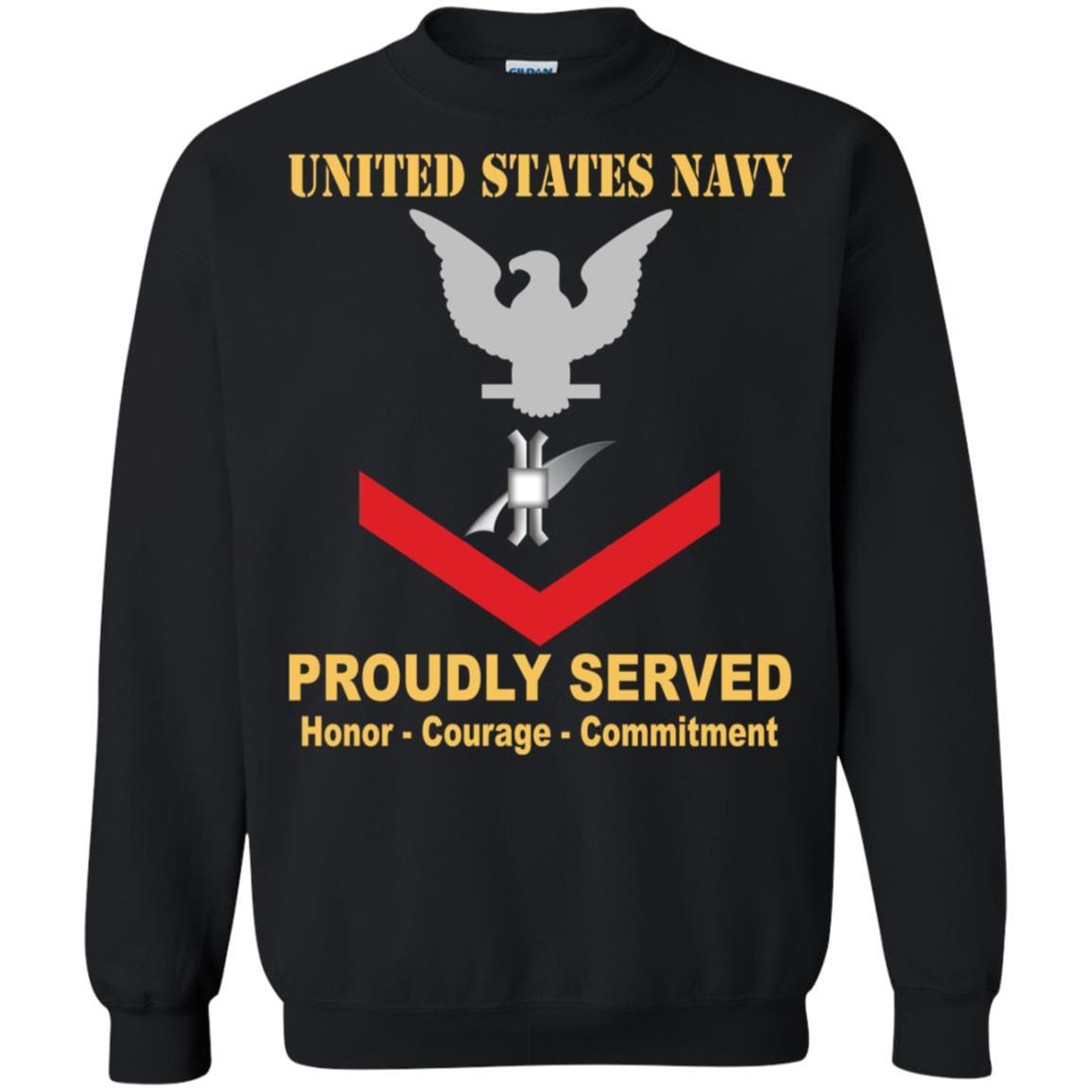 Navy Legalman Navy LN E-4 Rating Badges Proudly Served T-Shirt For Men On Front-TShirt-Navy-Veterans Nation