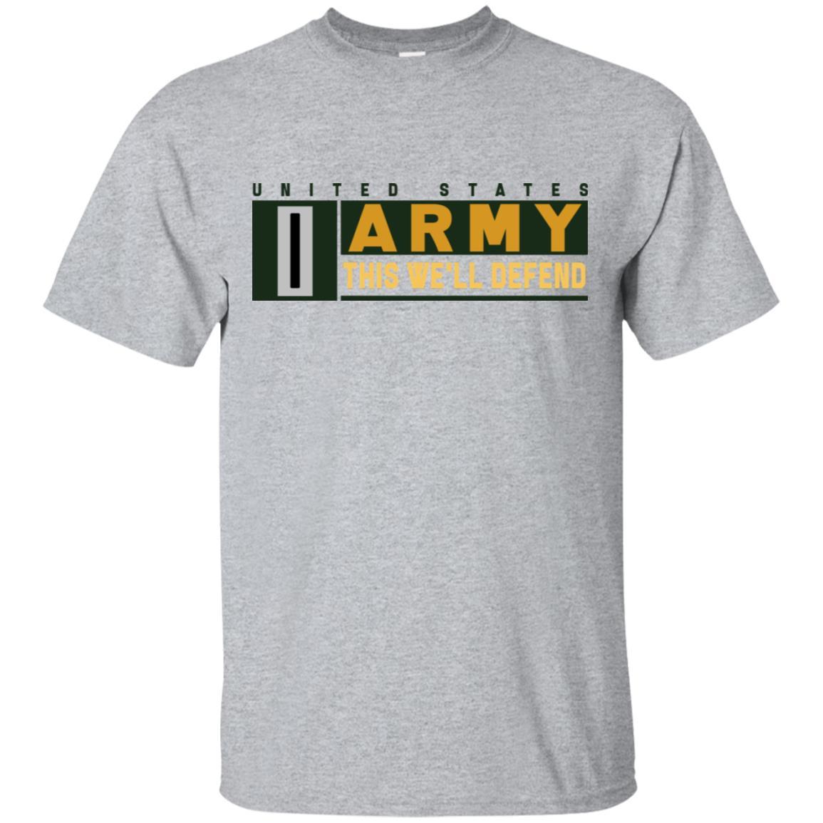 US Army W-5 This We Will Defend T-Shirt On Front For Men-TShirt-Army-Veterans Nation