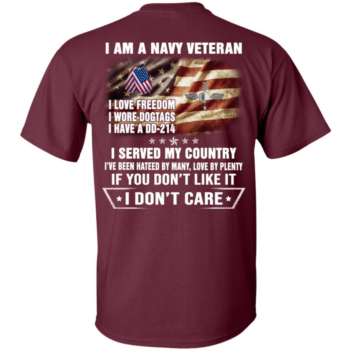 I Am A Navy Aerographers Mate Navy AG Veteran T-Shirt On Back-TShirt-Navy-Veterans Nation