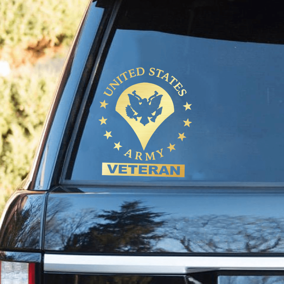 US Army Logo - Ranks Clear Stickers-Decal-Army-Ranks-Veterans Nation