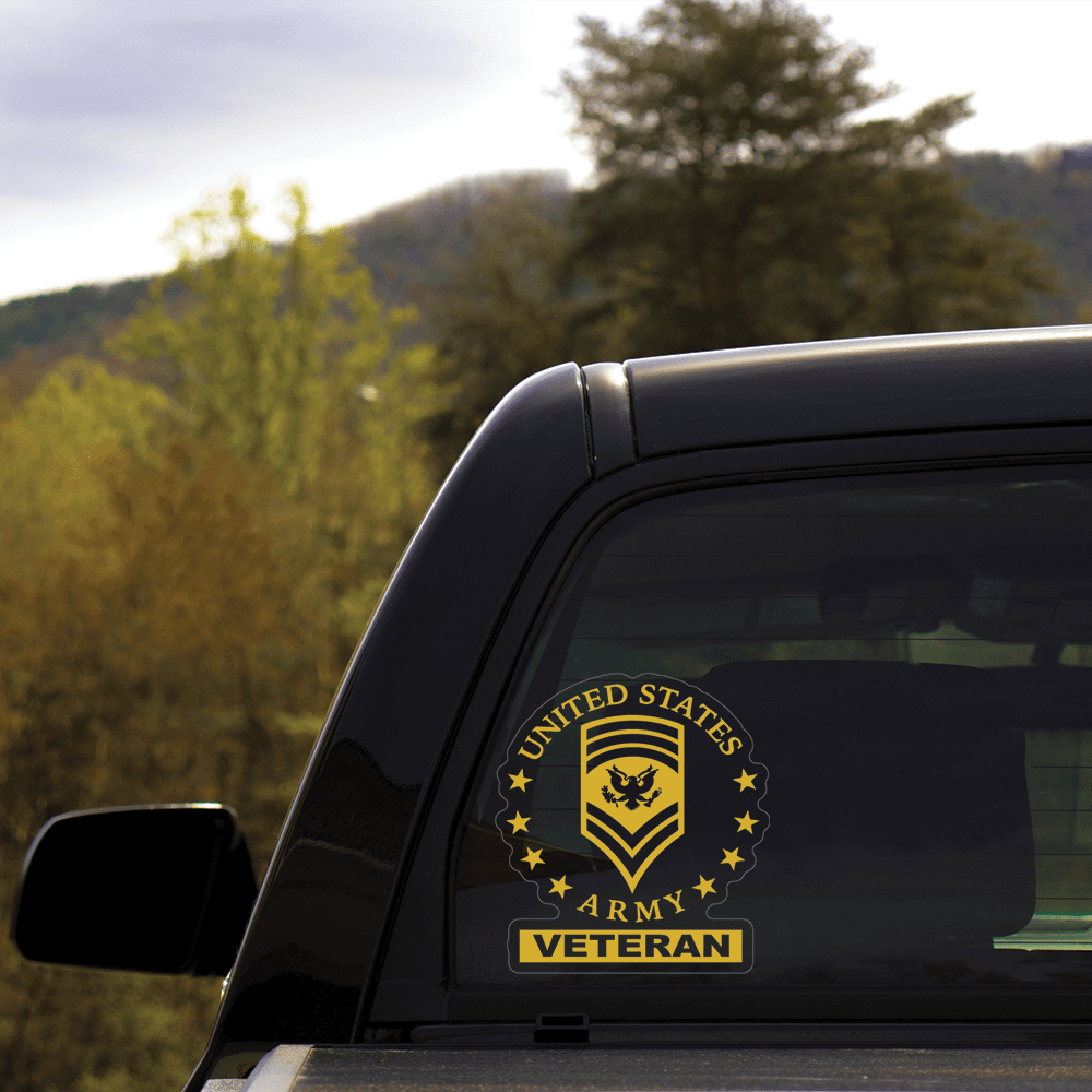 US Army Specialist SPC Ranks Clear Stickers-Decal-Army-Ranks-Veterans Nation