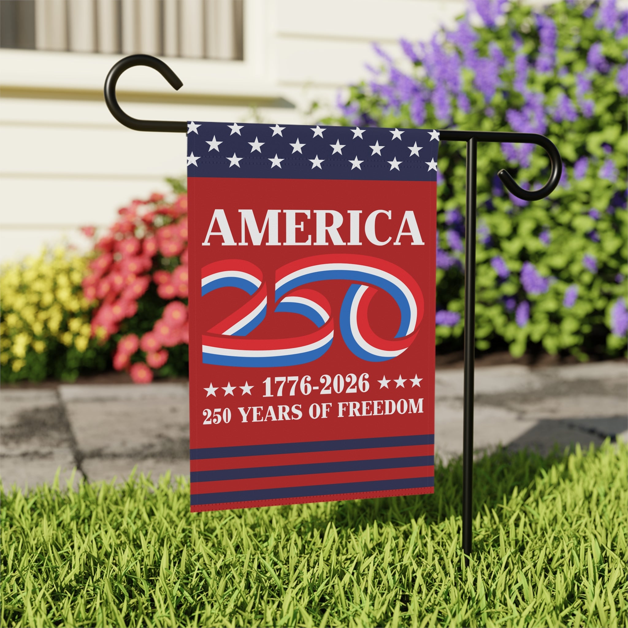 America 250 1776 - 2026 Garden Flag 12''x18'' Twin-Side Printing