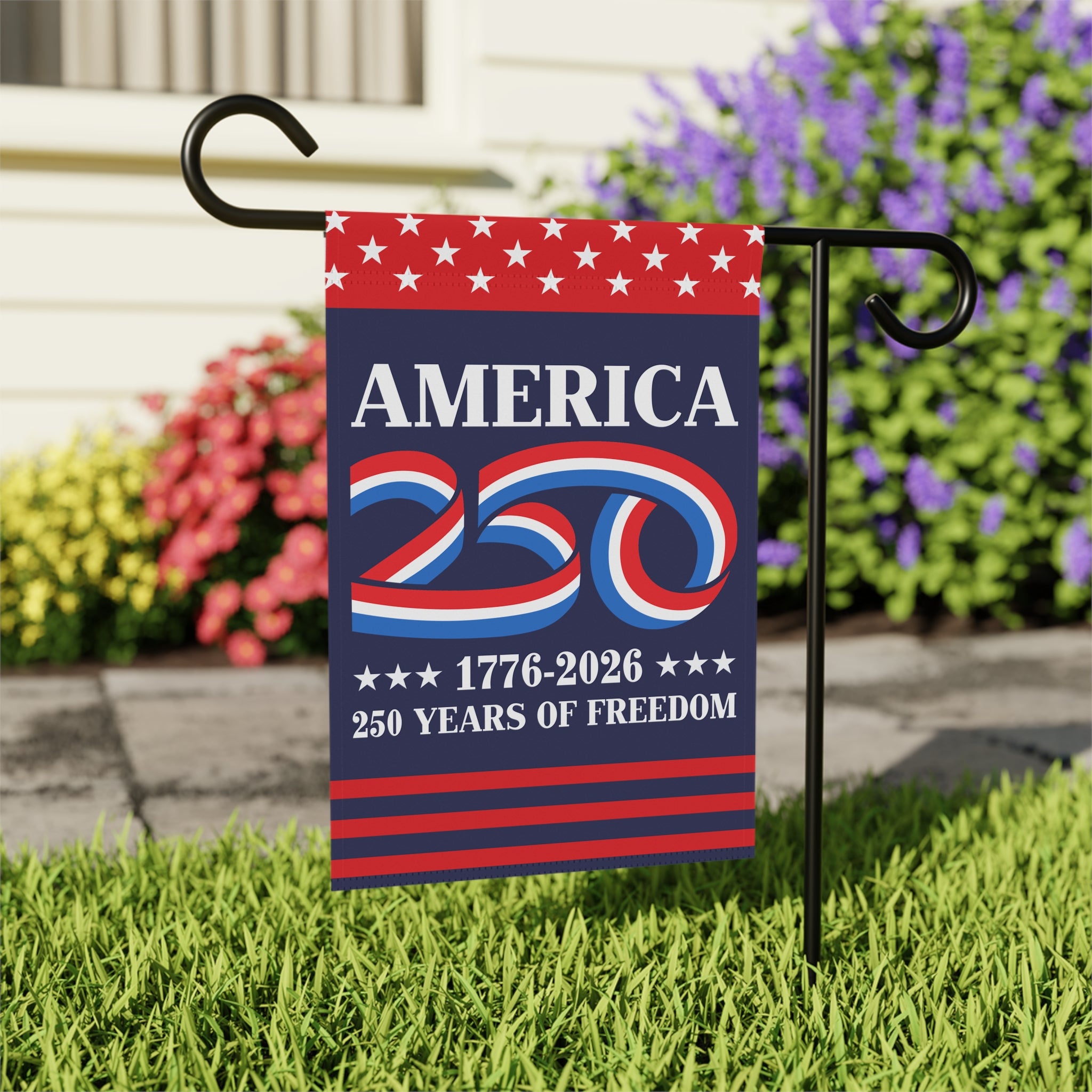 America 250 1776 - 2026 Garden Flag 12''x18'' Twin-Side Printing