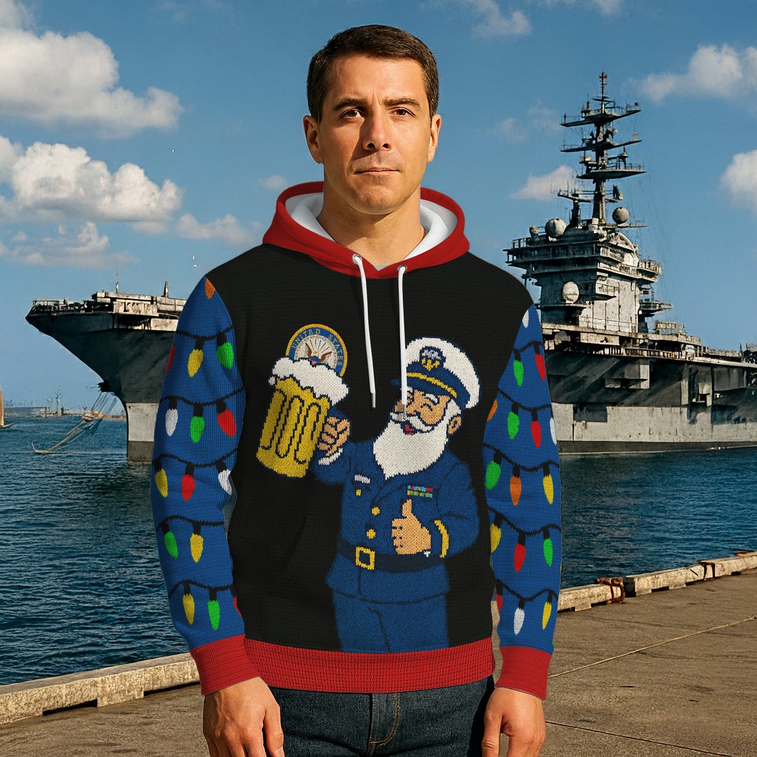 US Navy 3D All Over Print Hoodie