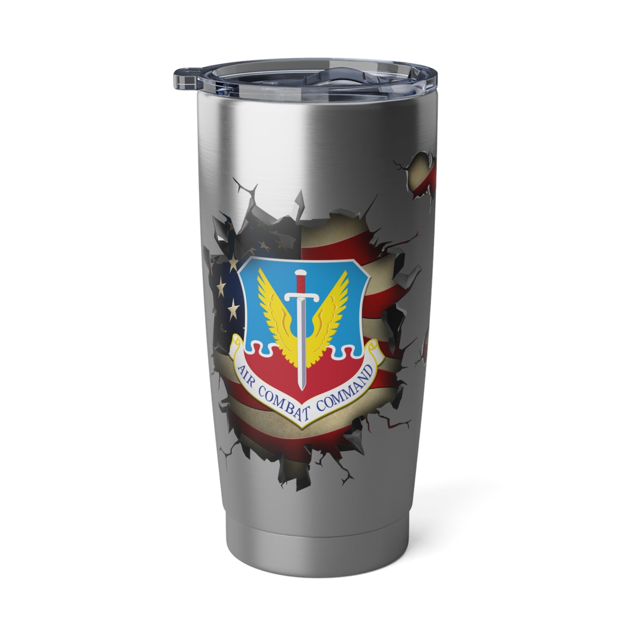 US Air Force Air Combat Command 3D Break Effect Vagabond 20oz Tumbler