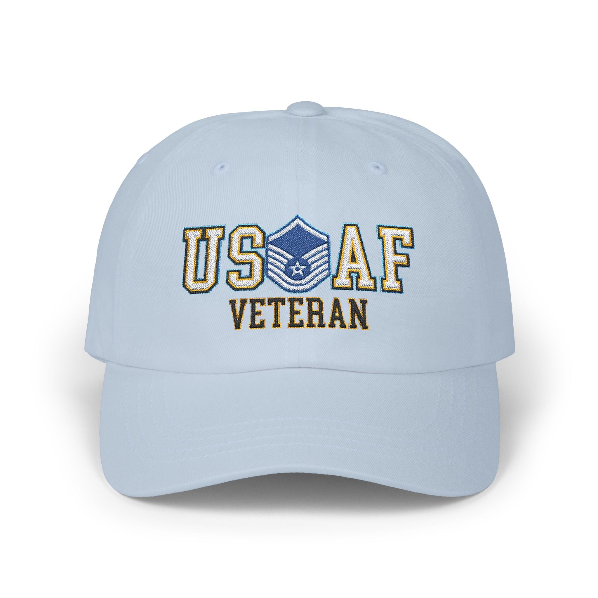 US Air Force E-7 Master Sergeant MSgt Veteran Embroidered Classic Dad Cap