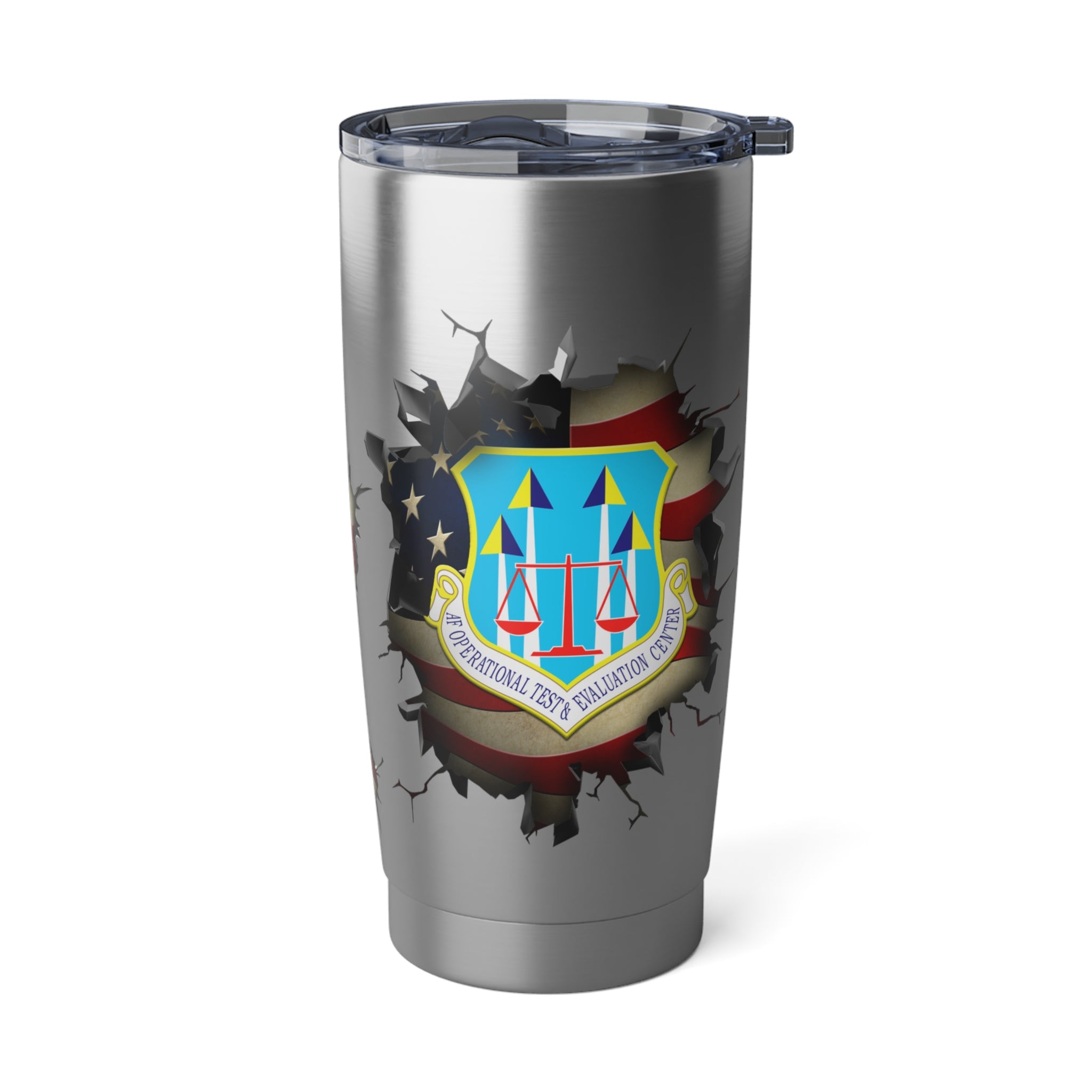 US Air Force Operational Test and Evaluation Center 3D Break Effect Vagabond 20oz Tumbler