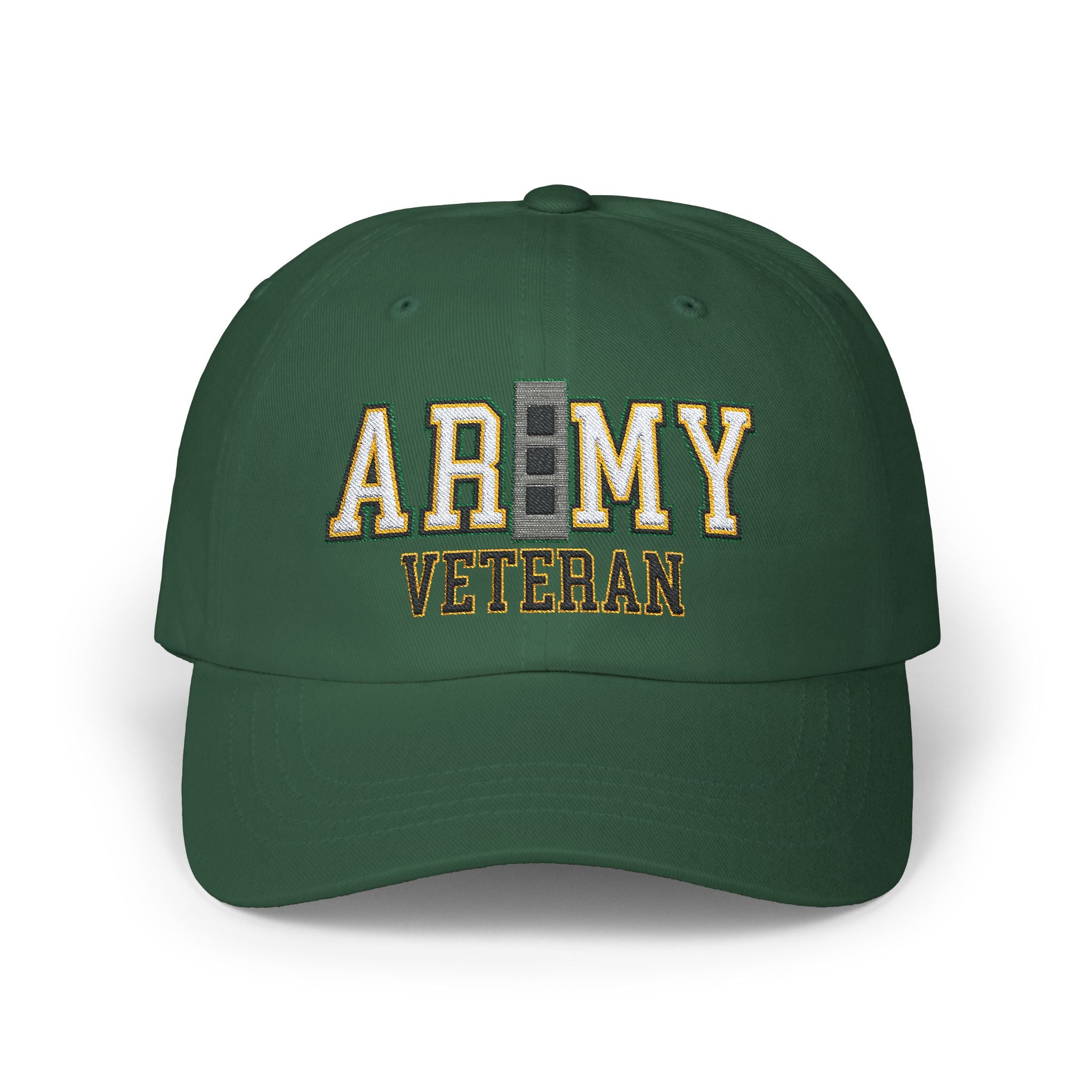 US Army W-3 Chief Warrant Officer 3 W3 CW3 Warrant Officer Veteran Embroidered Classic Dad Cap