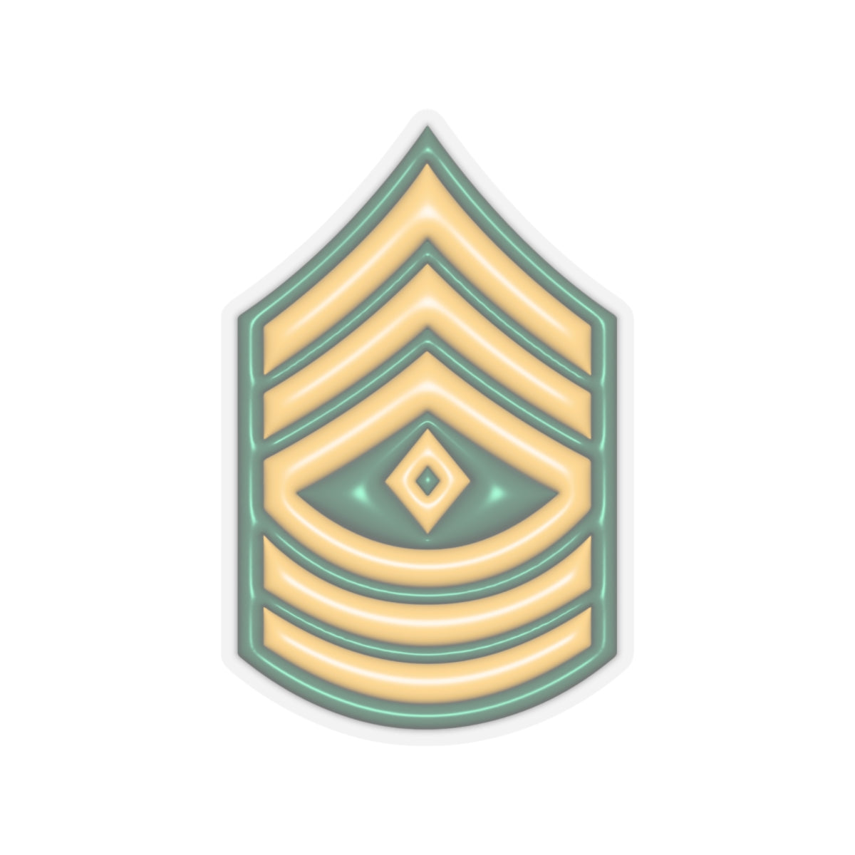 US Army E-8 First Sergeant E8 1SG Noncommissioned Officer 3D Effect Stickers