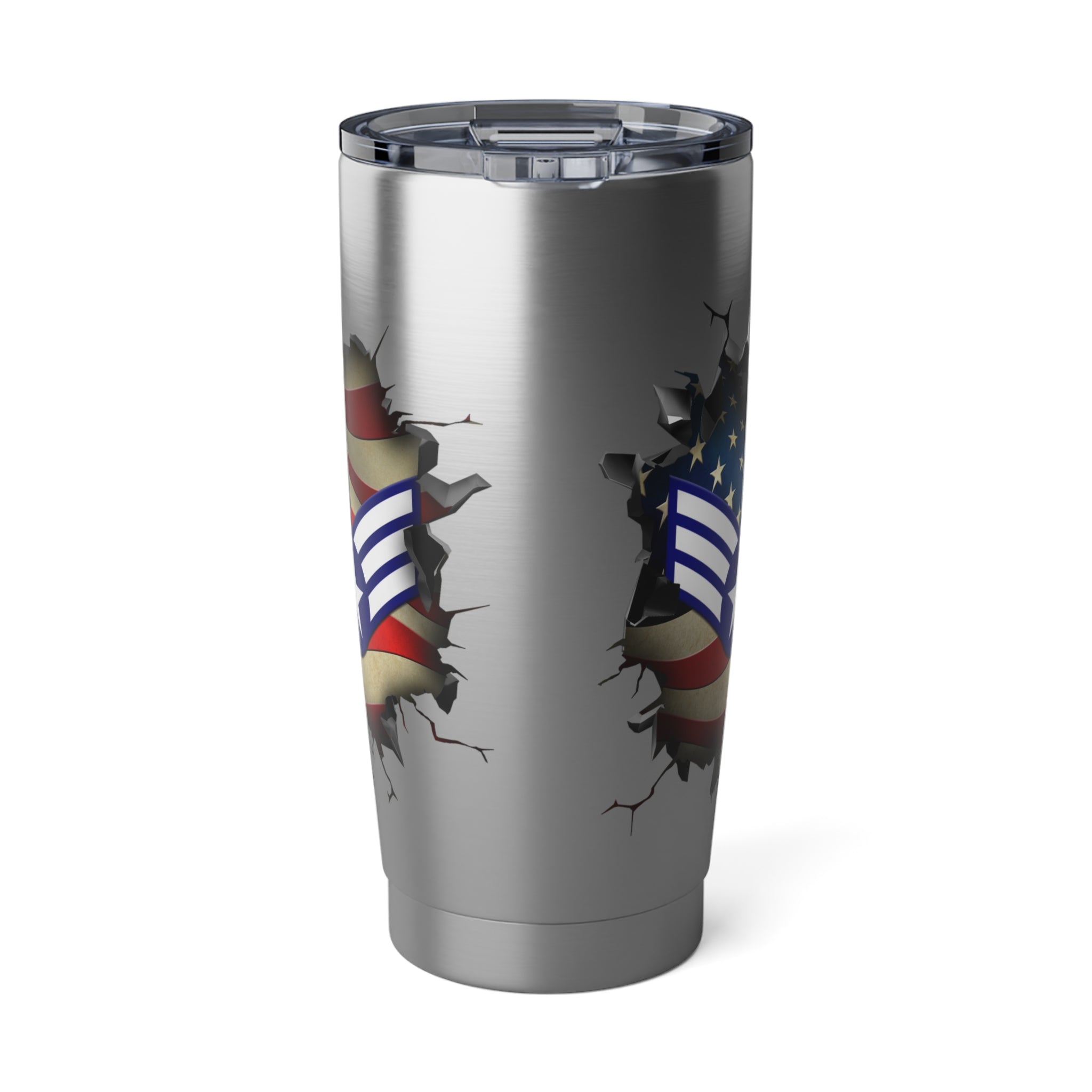 US Air Force E-4 Buck Sergeant 3D Break Effect Vagabond 20oz Tumbler