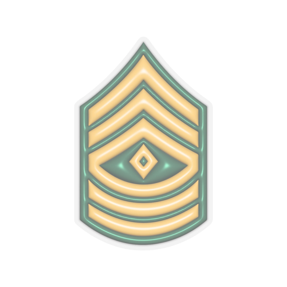 US Army E-8 First Sergeant E8 1SG Noncommissioned Officer 3D Effect Stickers
