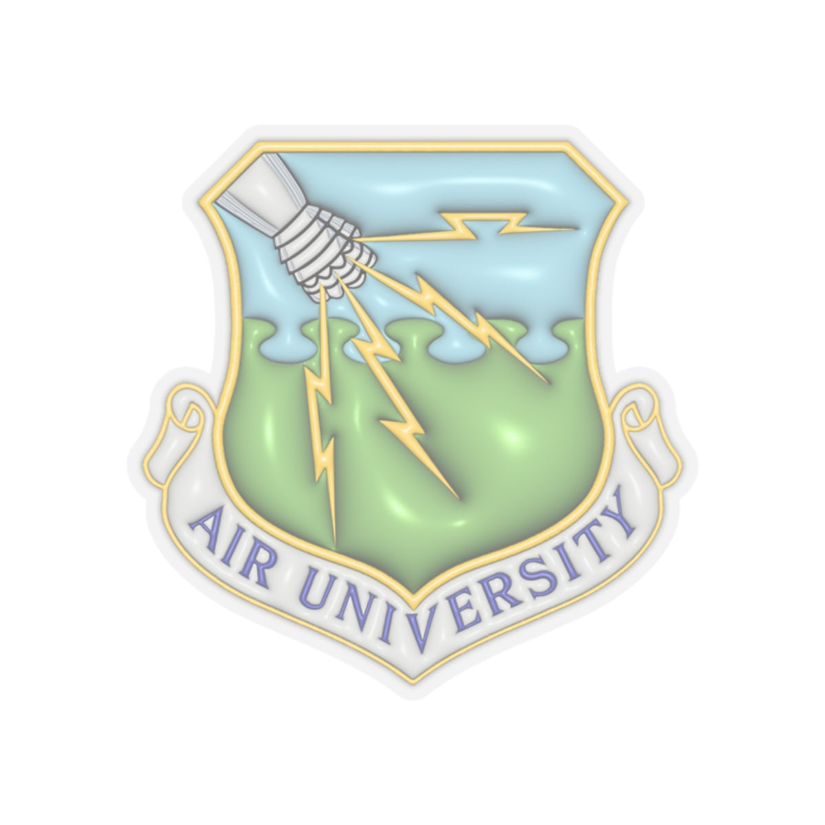 US Air Force Air University 3D Effect Stickers