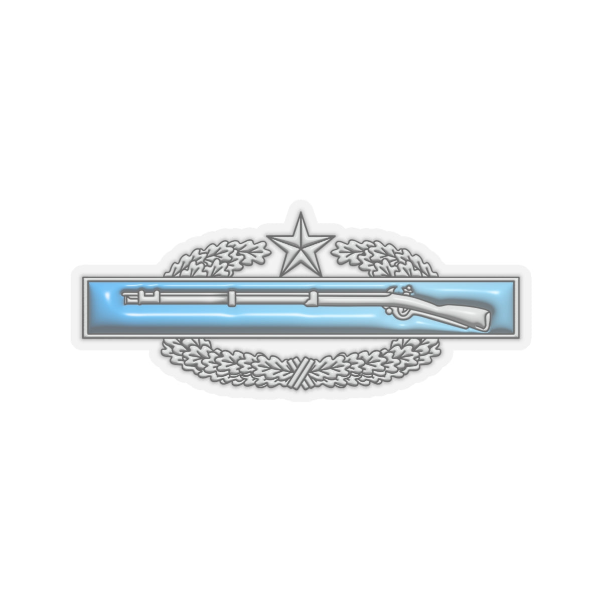 US Army Combat Infantryman Second Award Badge 3D Effect Stickers