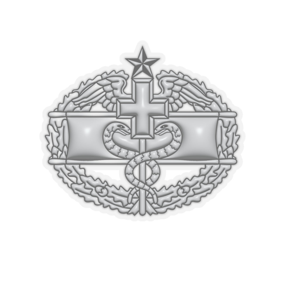US Army Combat Medical 2nd Award Badge 3D Effect Stickers