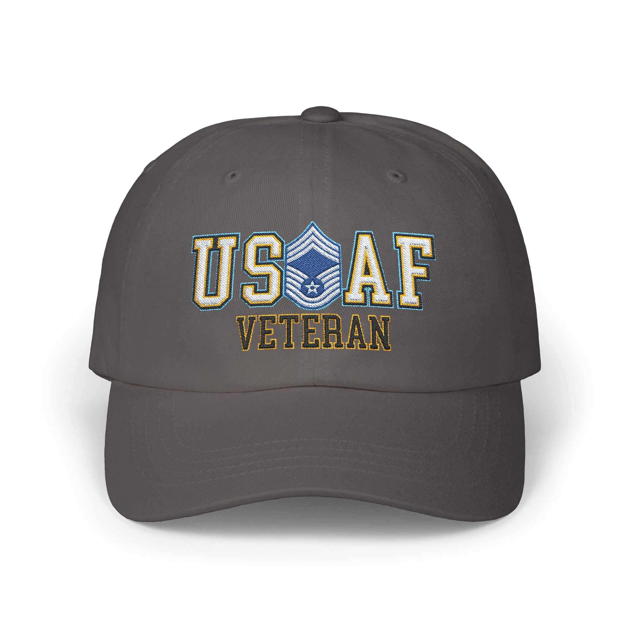 US Air Force E-9 Chief Master Sergeant CMSgt Veteran Embroidered Classic Dad Cap