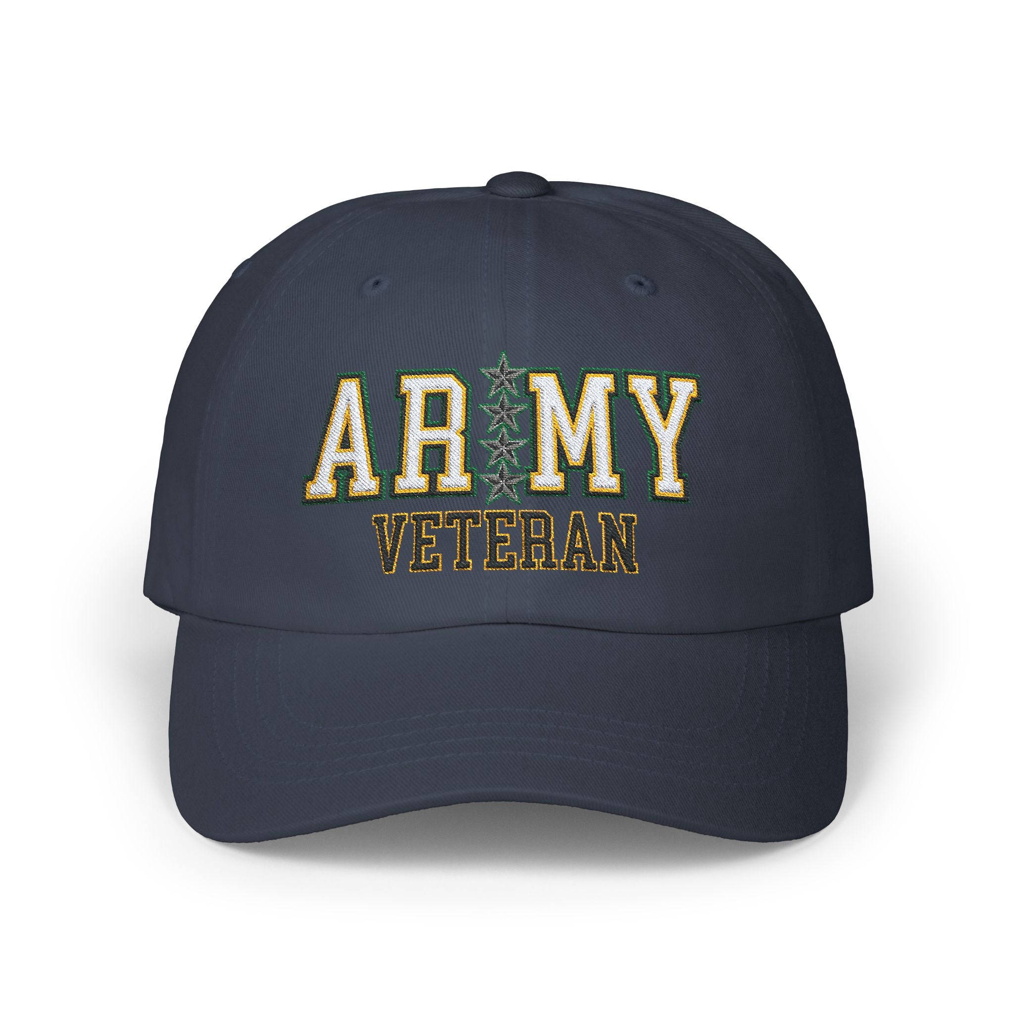 US Army O-10 General O10 GEN General Officer Veteran Embroidered Classic Dad Cap