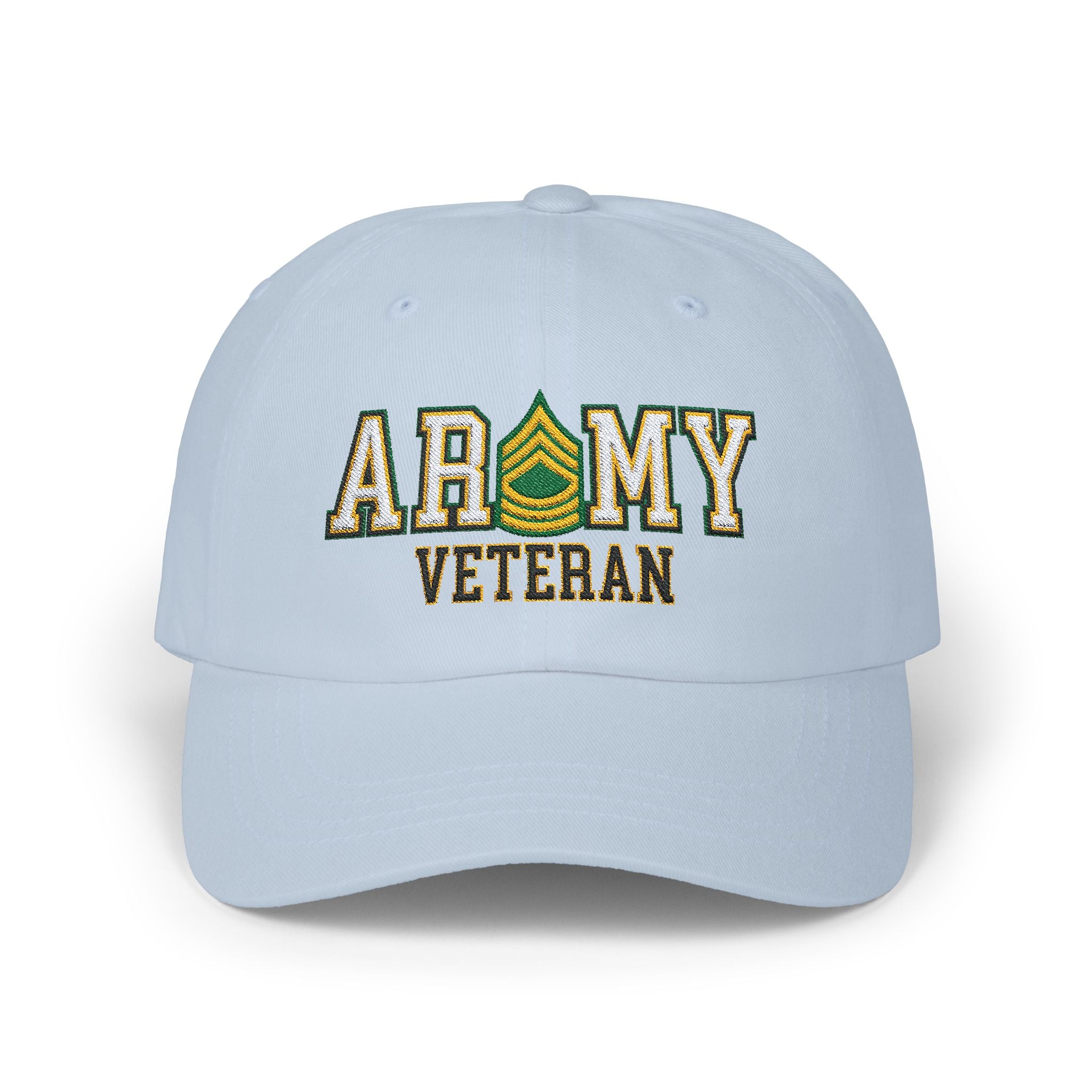 US Army E-8 Master Sergeant E8 MSG Noncommissioned Officer Veteran Embroidered Classic Dad Cap