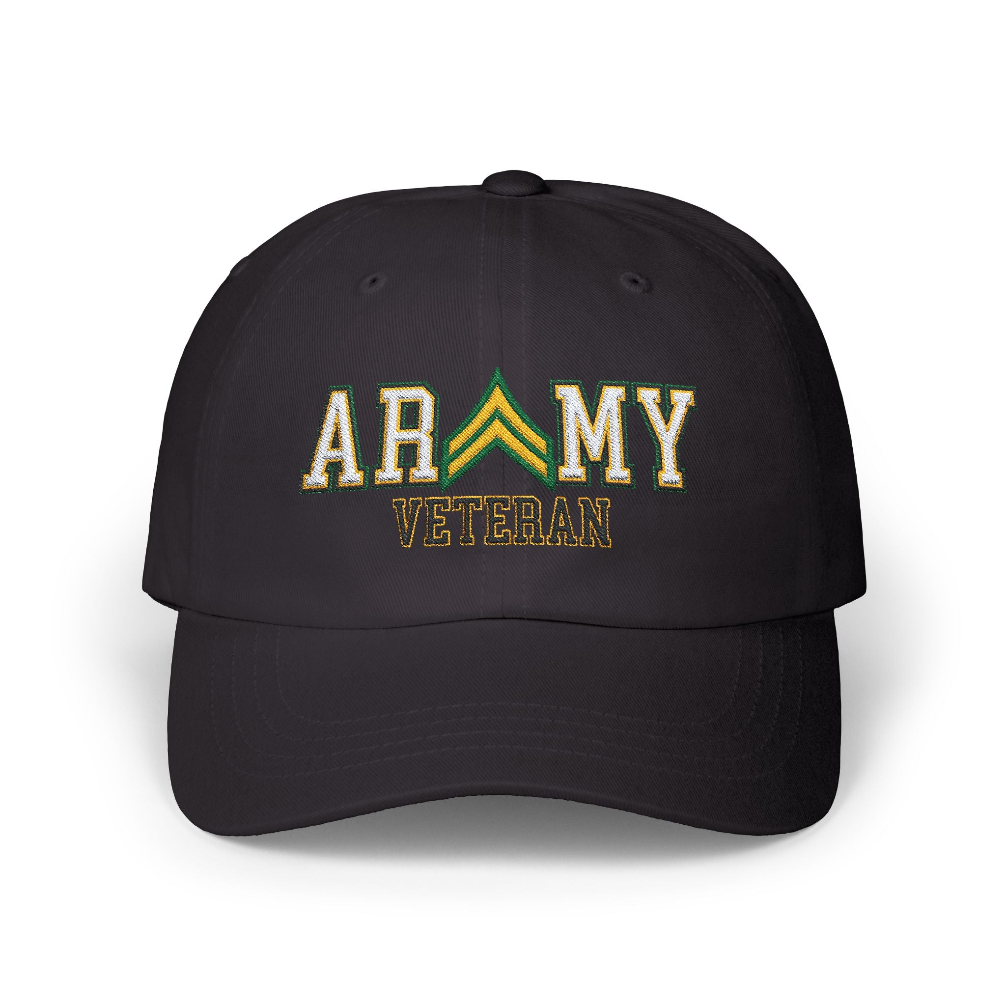 US Army E-4 Corporal E4 CPL Noncommissioned Officer Veteran Embroidered Classic Dad Cap