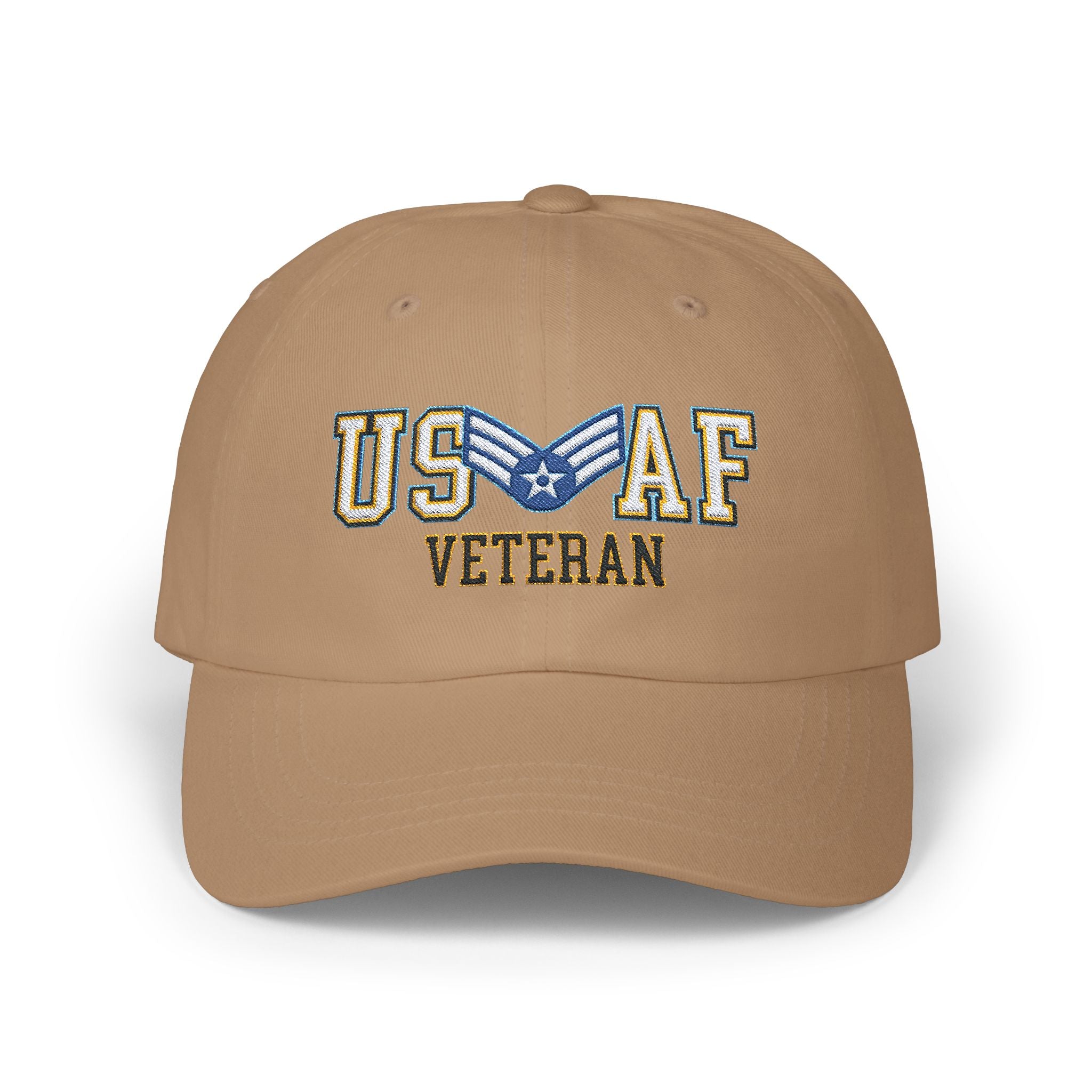 US Air Force E-4 Senior Airman SrA E4 Enlisted Airman Veteran Embroidered Classic Dad Cap