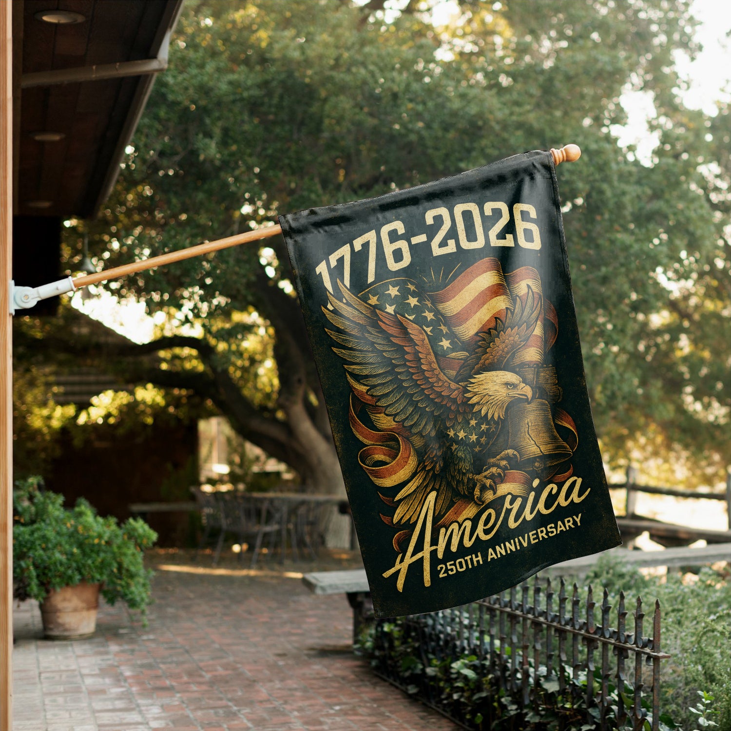 1776 - 2026 America 250th Anniversary House Flag 28''x40'' Twin-Side Printing