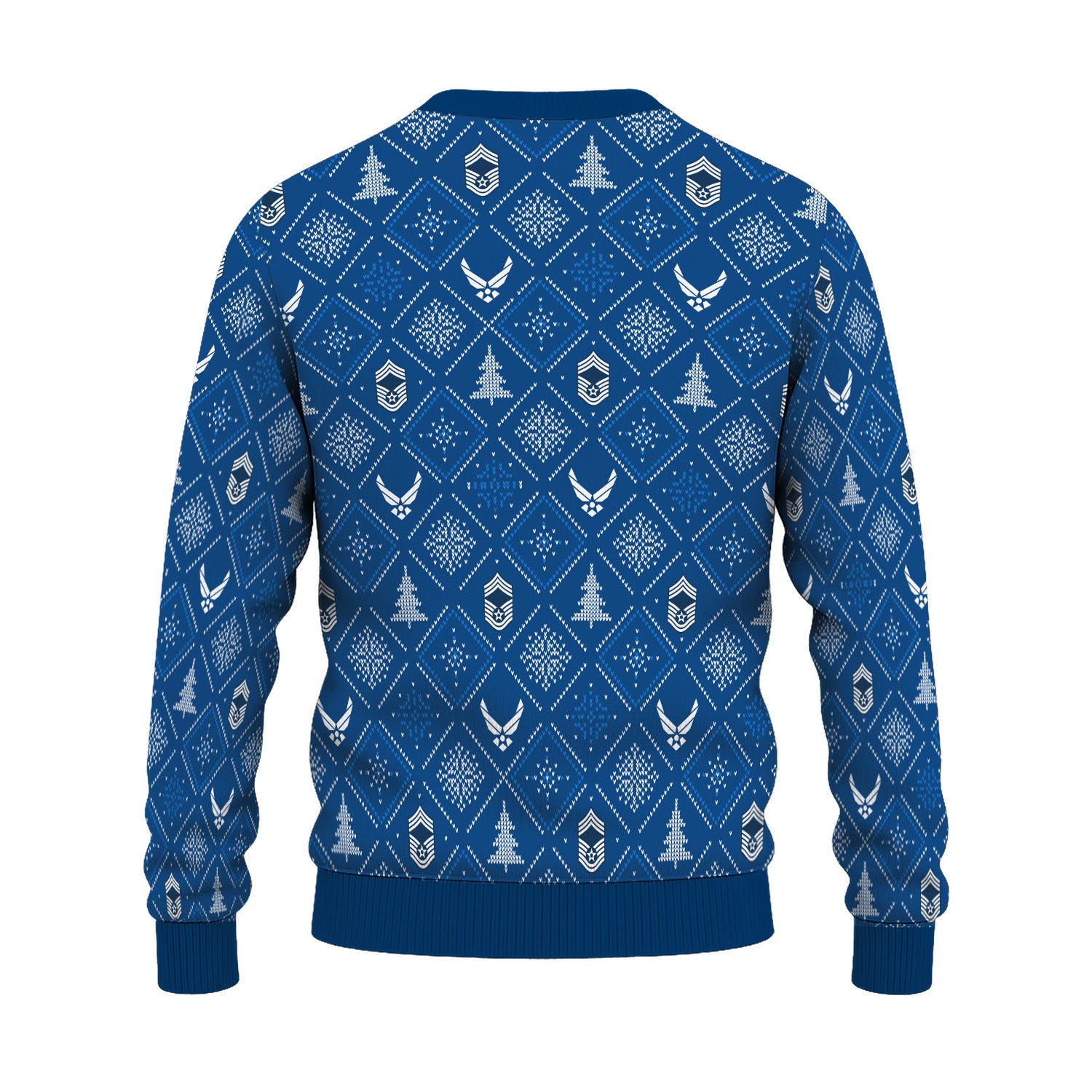 Custom Ranks US Air Force Ugly Christmas Sweater for Women Men TUST03